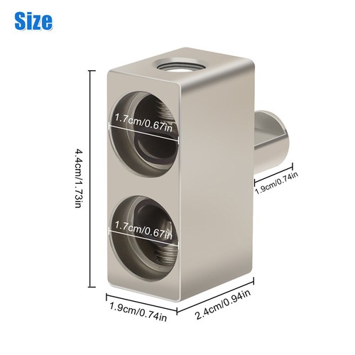 4/8x Car Audio Power Ground Dual 1/0 Gauge To 1/0 Gauge Offset Amp Input Reducer - Picture 5 of 12