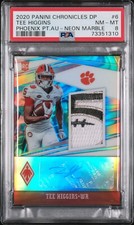 PSA 8 2020 Chronicles Draft Picks Rookie Tee Higgins Phoenix Auto Neon Marble /4
