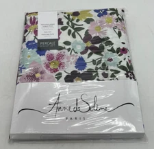 NEW Anne de Solene Paresse Percale 100% Cotton Euro Sham Floral 26x26"