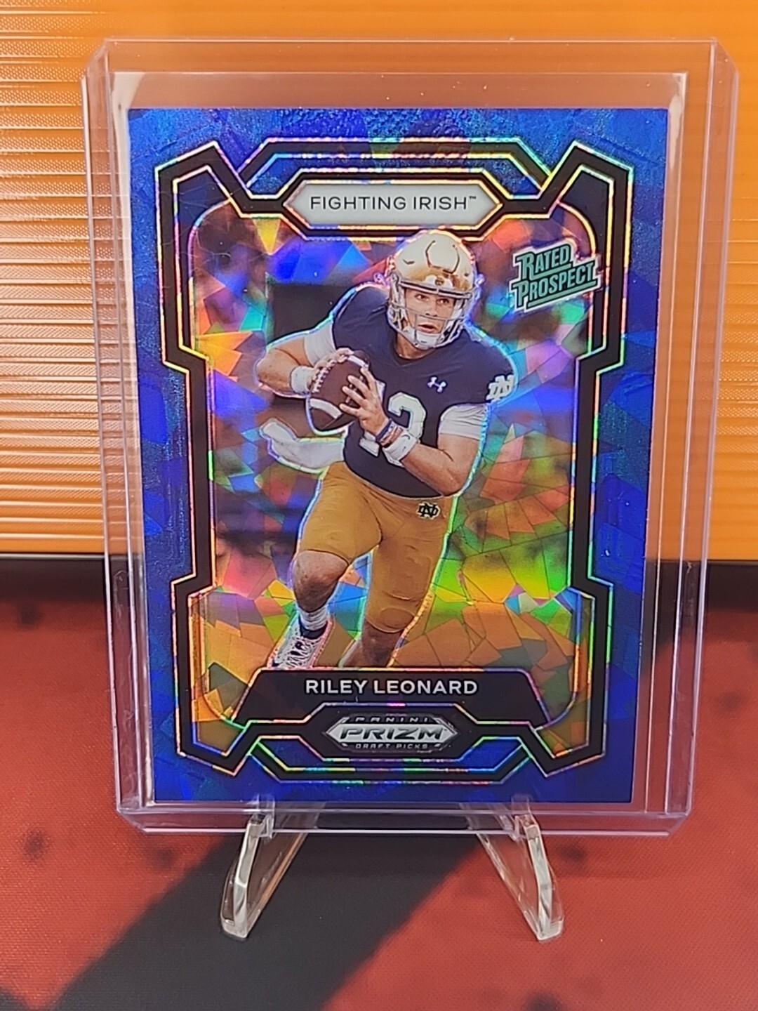 2024 Panini Prizm Draft Picks Rated Prospect #106 Riley Leonard BLUE ICE /99