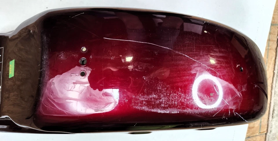 07 Mulberry Red Triumph America Rear Wheel Fender - Image 4 of 4