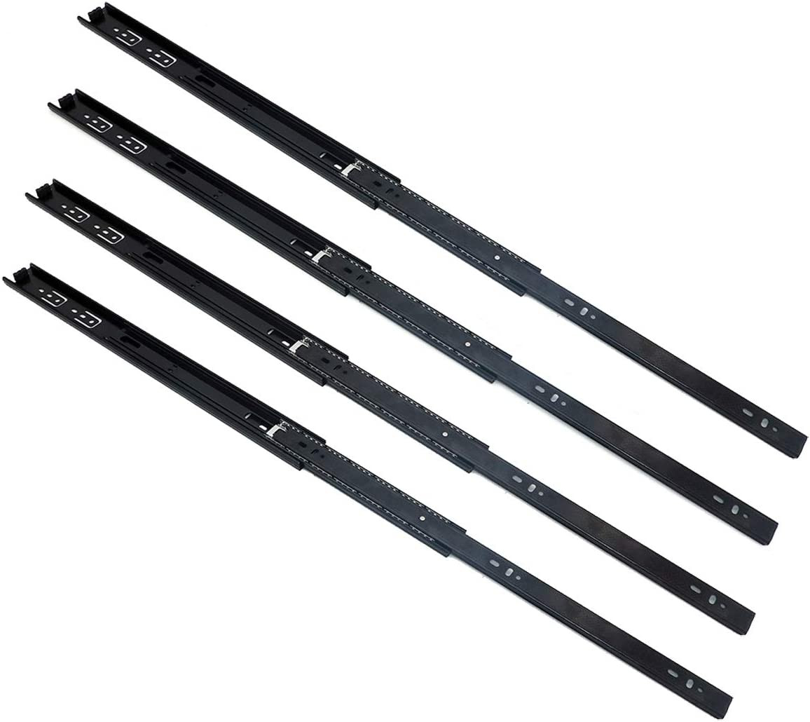 2 Pairs of Steel Ball Bearing Drawer Runners Slides 20Inch (50Cm) Full Extension