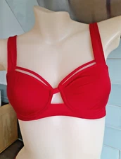 Marlies Dekkers Red "Valentine" 89950 U/W Soft Cup Full Cup Multiway Bra 34B