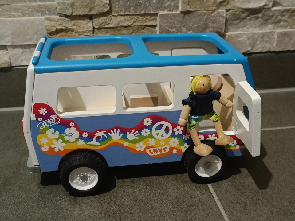 Multivan surf hippie in legno , stile Bulli T1 - Immagine 2 di 4