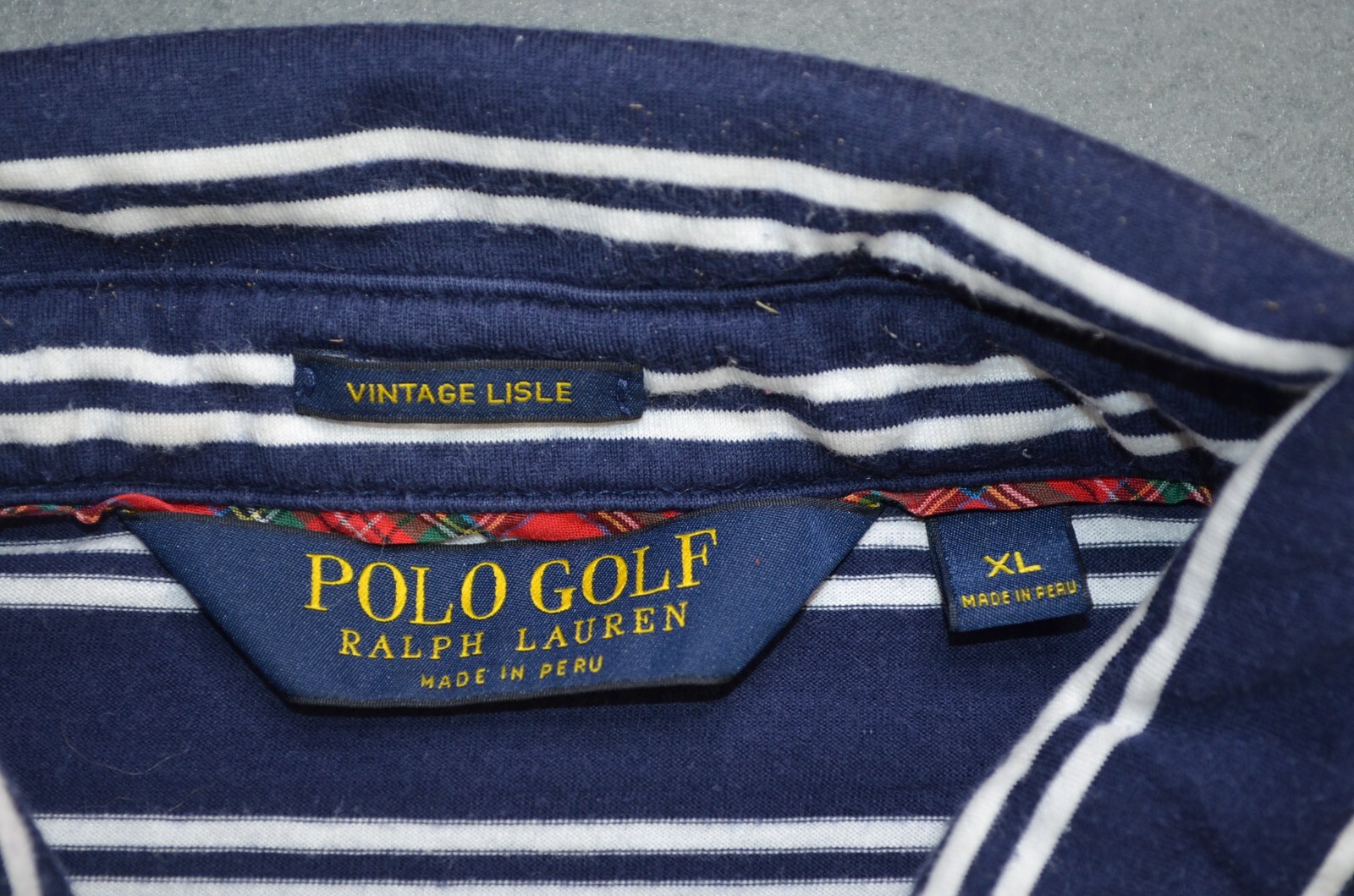 Polo Golf Ralph Lauren Vintage Lisle Pima Cotton Size XL Polo Vahalla Golf Club