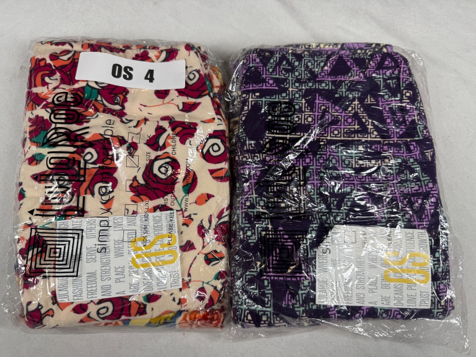 LuLaRoe 4-Pack OS Yoga Workout Jogging Leggings