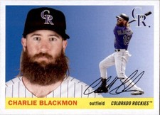 2020 Topps Archives CHARLIE BLACKMON 1955 Style Base Card Rockies #3