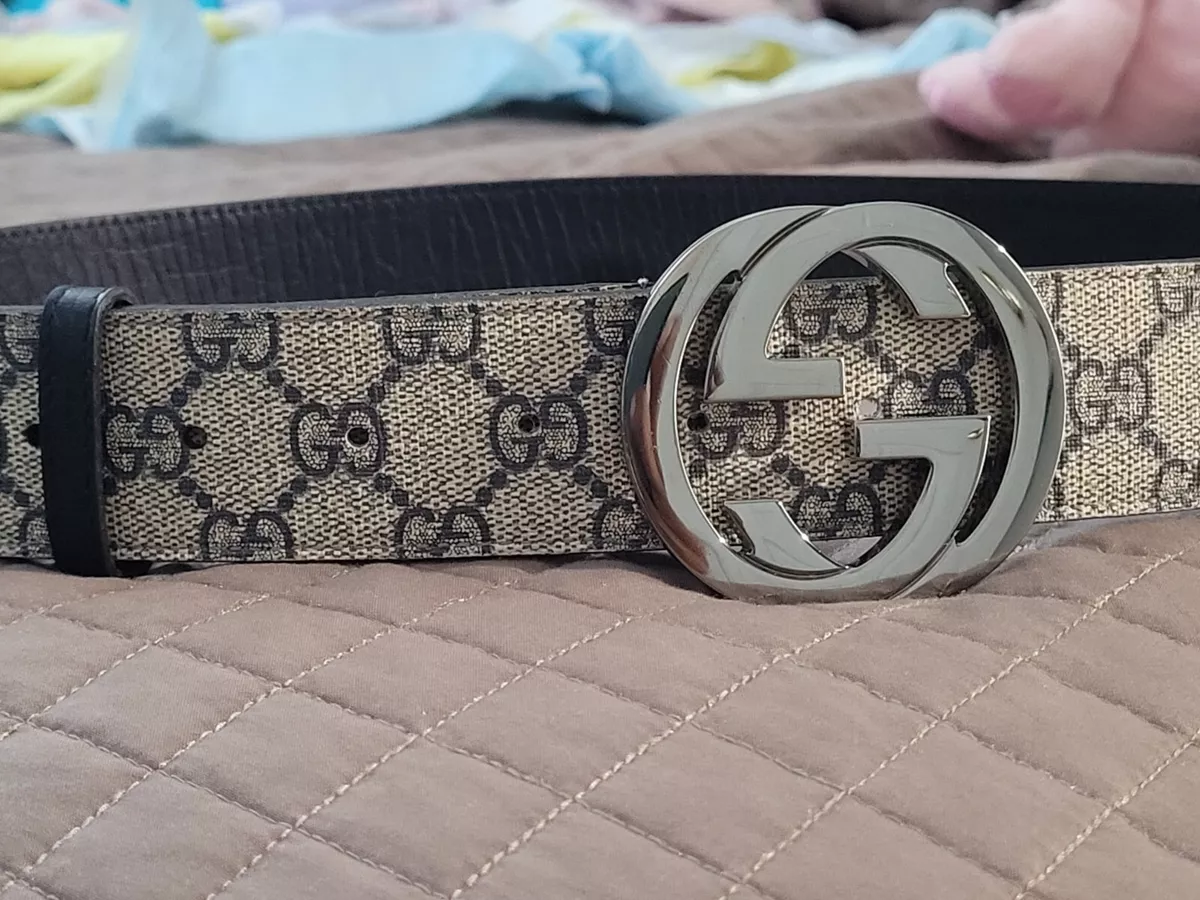 Gucci Belt with Interlocking G Buckle in Blue