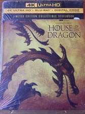 HOUSE OF THE DRAGON The Complete First Season 4K UHD+ Blu-Ray +Digital Steelbook