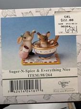 Charming Tails Fitz And Floyd Suger-n-spice & Everything Nice 98/264 Open Box