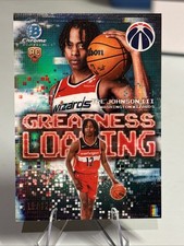 2025-26 Bowman Chrome GL-6 TRE JOHNSON III Greatness Loading Teal Rookie #/125