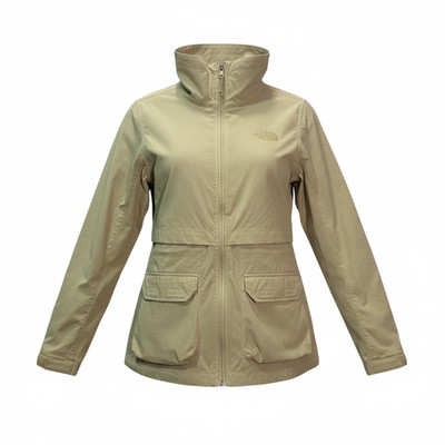 The North Face Sightseer II Jacket Womens Small Khaki Hiking Utility Lightweight