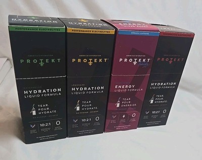 Protekt Electrolyte Drink Mix:Watermelon,lemonade,mixed Berry, Raspberry Mix Pac