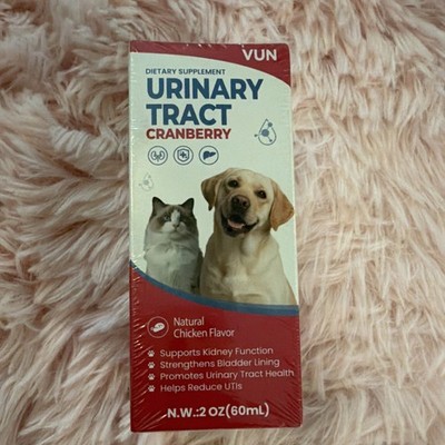 VUN Cranberry Liquid Supplement for Cats & Dogs, Chicken Flavor, 60ml