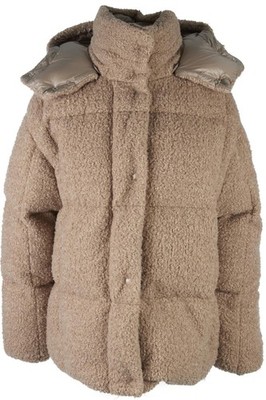 MONCLER BEIGE PARANAS WATTIERTE DAUNENJACKE UK 14