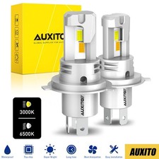 Led Fog Light H4 9003 3000k6000k Highlow Beam Bulb 2x Yellowwhite Lamp M6