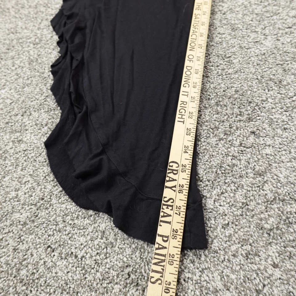 Pantalones Matilda Jane para mujer M negros tirar de volantes grandes acampanados tiro alto elásticos Foto 4 de 4