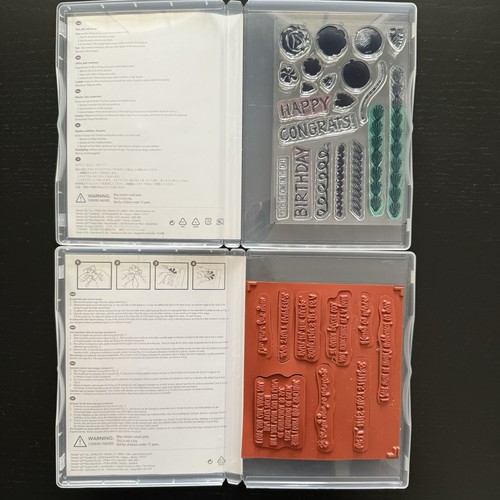 Stampin Up! Lotto x19 set francobolli fotopolimerici assortiti ENORME VARIETÀ ALCUNI NUOVI - Foto 7 di 21