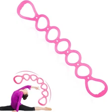 7 Ring Stretch Resistance Exercise Band,  Workout Bands Yoga Stretching，Foot, Le