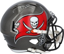 Tom Brady Tampa Bay Buccaneers Signed Riddell Speed Helmet