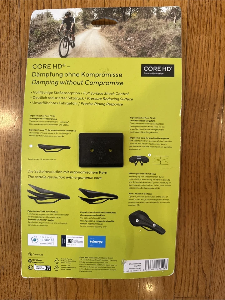 Ergon SR Allroad Core Pro 男式马鞍,M/L - 隐形 — 第 2/4 张图片