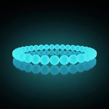 Luminous Bracelet Stone Round Bead Glow In The Dark Jewelry Party Gifts Woman