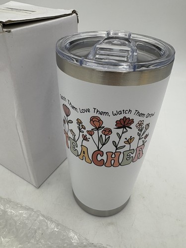 Teacher, Teach Them, Love Them, Watch Them Grow, Stainless Steel Tumbeler - Picture 1 of 3