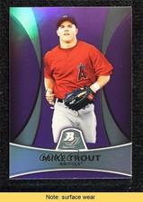 2010 Bowman Platinum Prospects Retail Purple Refractor Mike Trout #PP5 READ 0ws