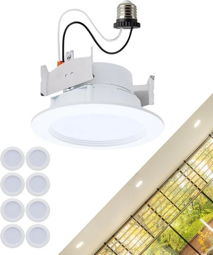 Satco S11895 - 6.5/8/9 Watt 4" LED Regressed Downlight CCT Select (1, 2 or 8 PK) - Picture 10 of 10