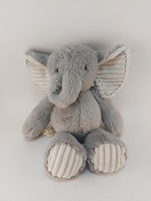Lambs  Ivy Gray Plush Elephant Stuffed Animal Baby Toy Jett Super Soft 13  