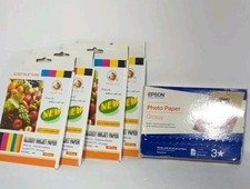 Photo Paper For Inkjet Prints: To Mixed Lot New Packages