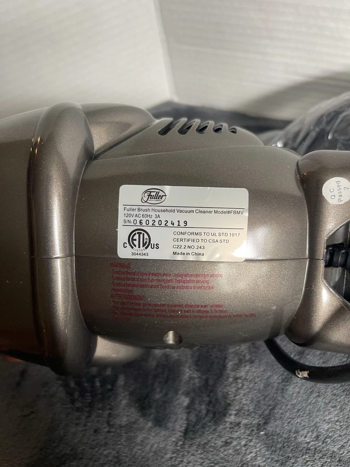 Micro aspiradora de mano Fuller Brush Company modelo FBMV metálica negra nueva Foto 4 de 4