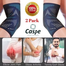 2 Pcs Elbow Brace Compression Support Sleeve Fit Arthritis Tendonitis Joint Pain
