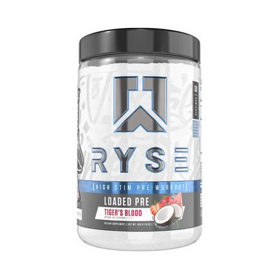 Ryse Supplements Loaded Pre Tiger's Blood 453g / 30 serv 04/26 + Samples