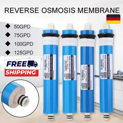 Membrane Osmose Umkehr 75 GPD Wasserfilter Umkehrosmose Wasser Neu DE