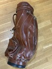 Vintage Arnold Palmer ProGroup Leather Golf Bag Brown Made in USA Tour Staff — photo 2