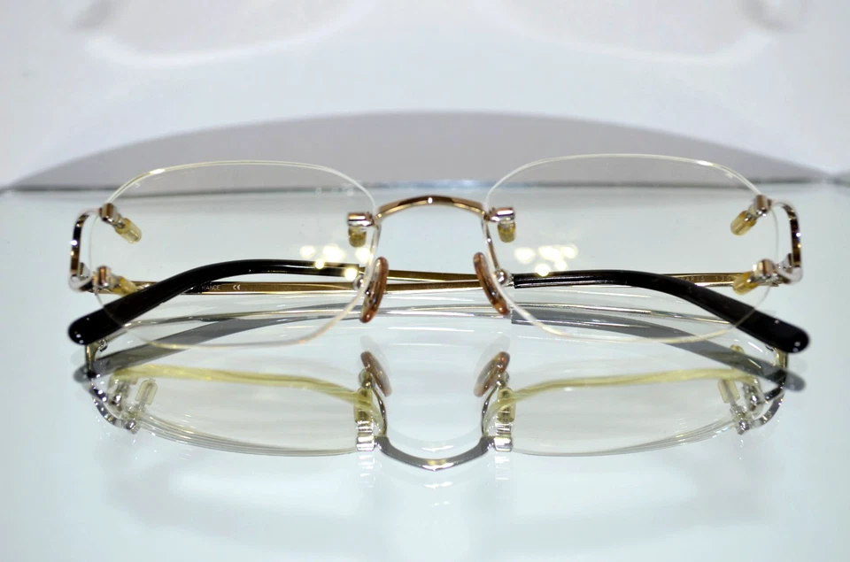 MUY RARO Gafas Cartier Picadilly "Big C" Marco Platino CT0092O 002 135 Foto 3 de 4