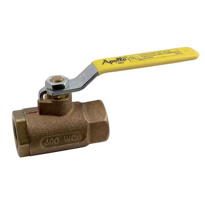 Apollo Valves 8010701 1-1/2'' Fnpt Bronze Gas Ball Valve Inline