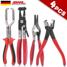 4-tlg Schlauchklemmenzangen Set KFZ Schlauchschellenzange Schellenzange Abzieher