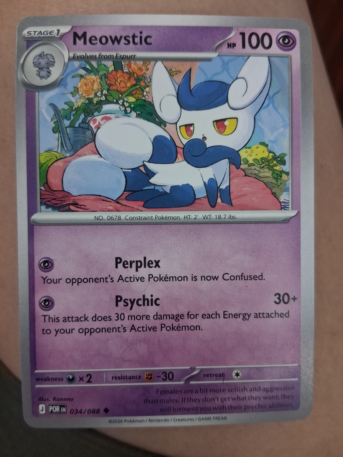 Meowstic 034/088 Me03: Perfect Order Regular