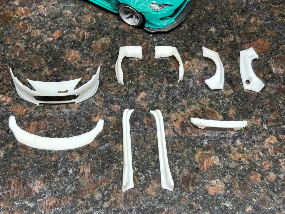 3D Printed Kyosho Mini-Z Body BRZ FRS GT86 Widebody kit 1/28 Drift - Image 2 of 4