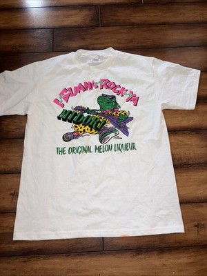 Midori Melon Liqueur Vintage T-shirt Hanes Large Single Stitch   