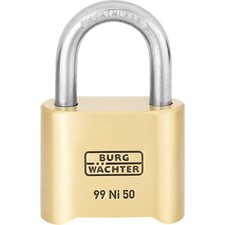 Burg Wächter No. 99 Ni 50 SB Vorhängeschloss     Messing Zahlenschloss