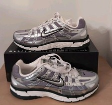 Men's Size 9.5 Nike P-6000 Metallic Silver CN0149-001 BGRADE No Lid