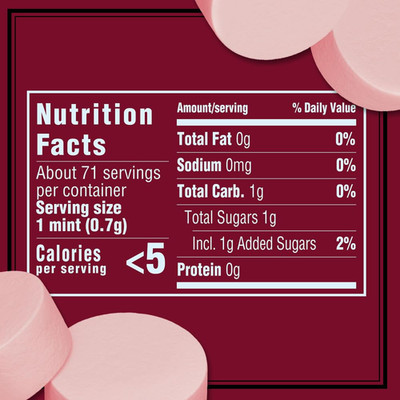 ALTOIDS Cinnamon Mints, Breath Mints, Single Pack, 1.76 ounce