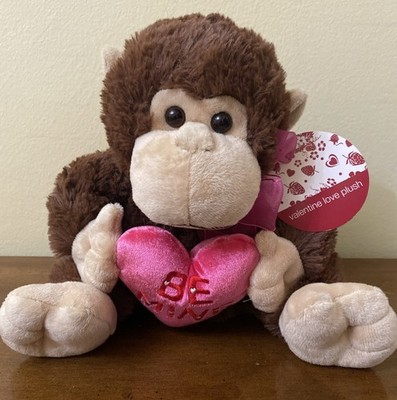 Monkey Plush Be Mine Stuffed Animal 9'' Caltoy Made To Love Made To Last Kmart