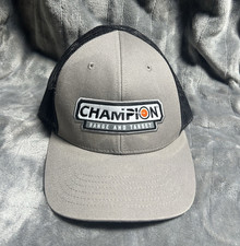 Champion Gray/Black Trucker Hat Mesh Back Adj...