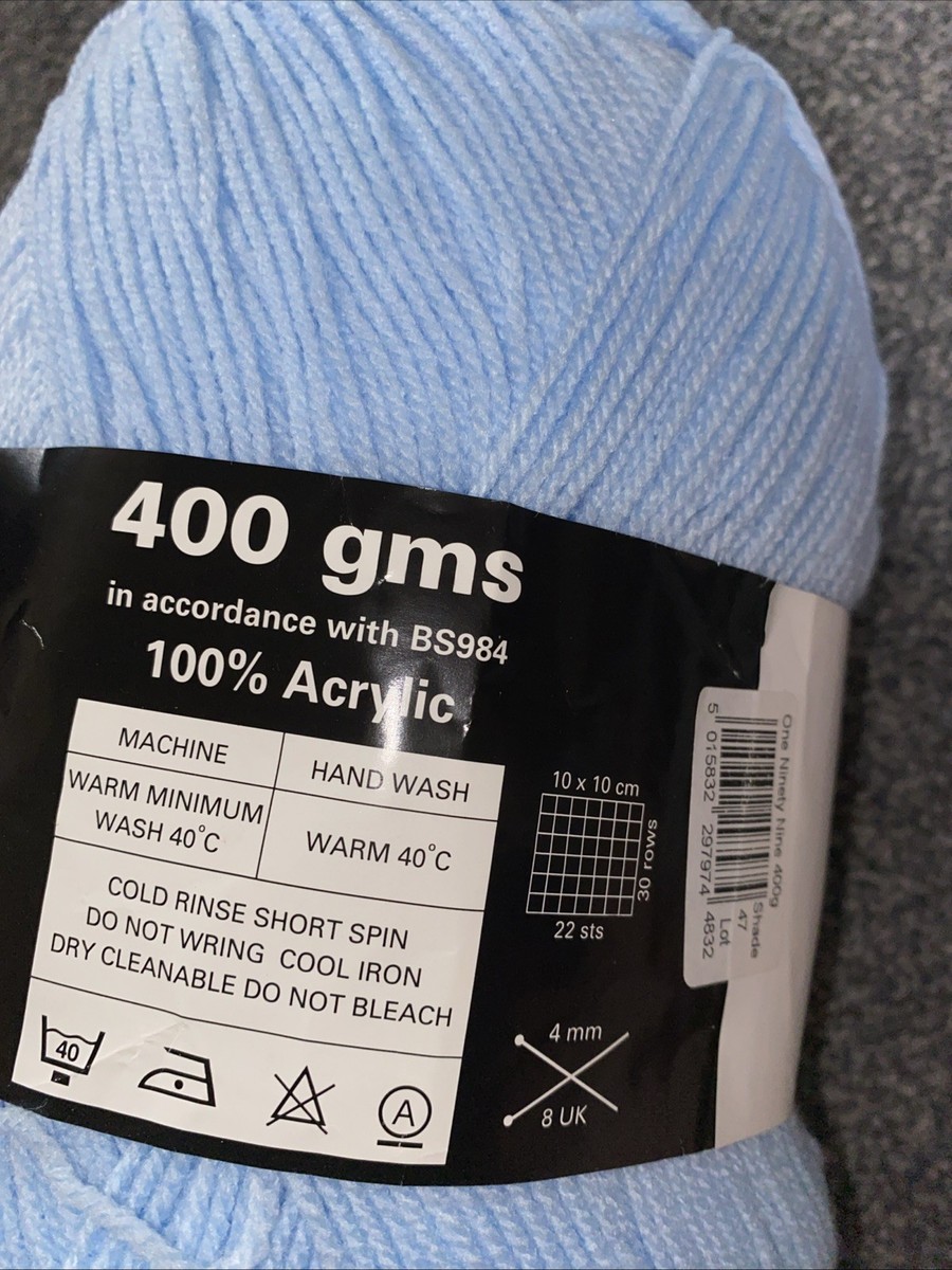Marriner Double Knitting Yarn Baby Blue One Ninety Nine Crochet