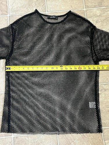 AKIRA Black Sparkle Fishnet Mesh – Size Small - Picture 6 of 10