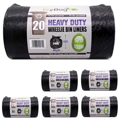 20/100x Rollmülleimer Einlagen extra starke Müllsäcke 240 Liter robuster Müllsack